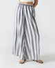 Ceylon Pyjamas - Charcoal & White Stripes