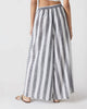 Ceylon Pyjamas - Charcoal & White Stripes