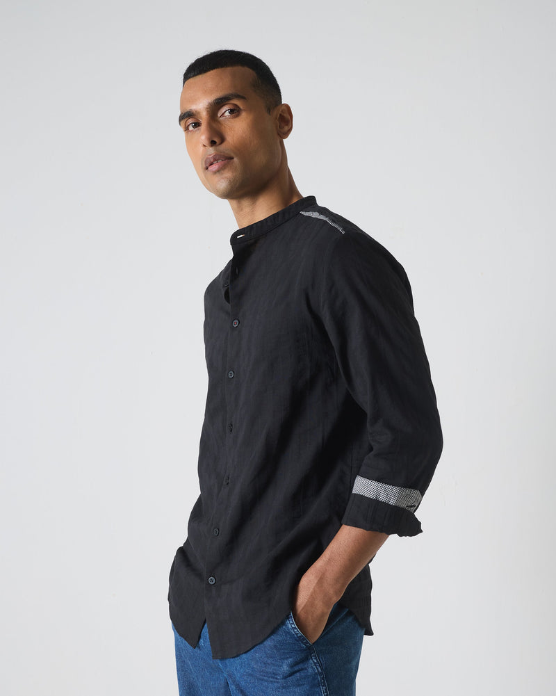 Varkala Shirt - Black Stripes