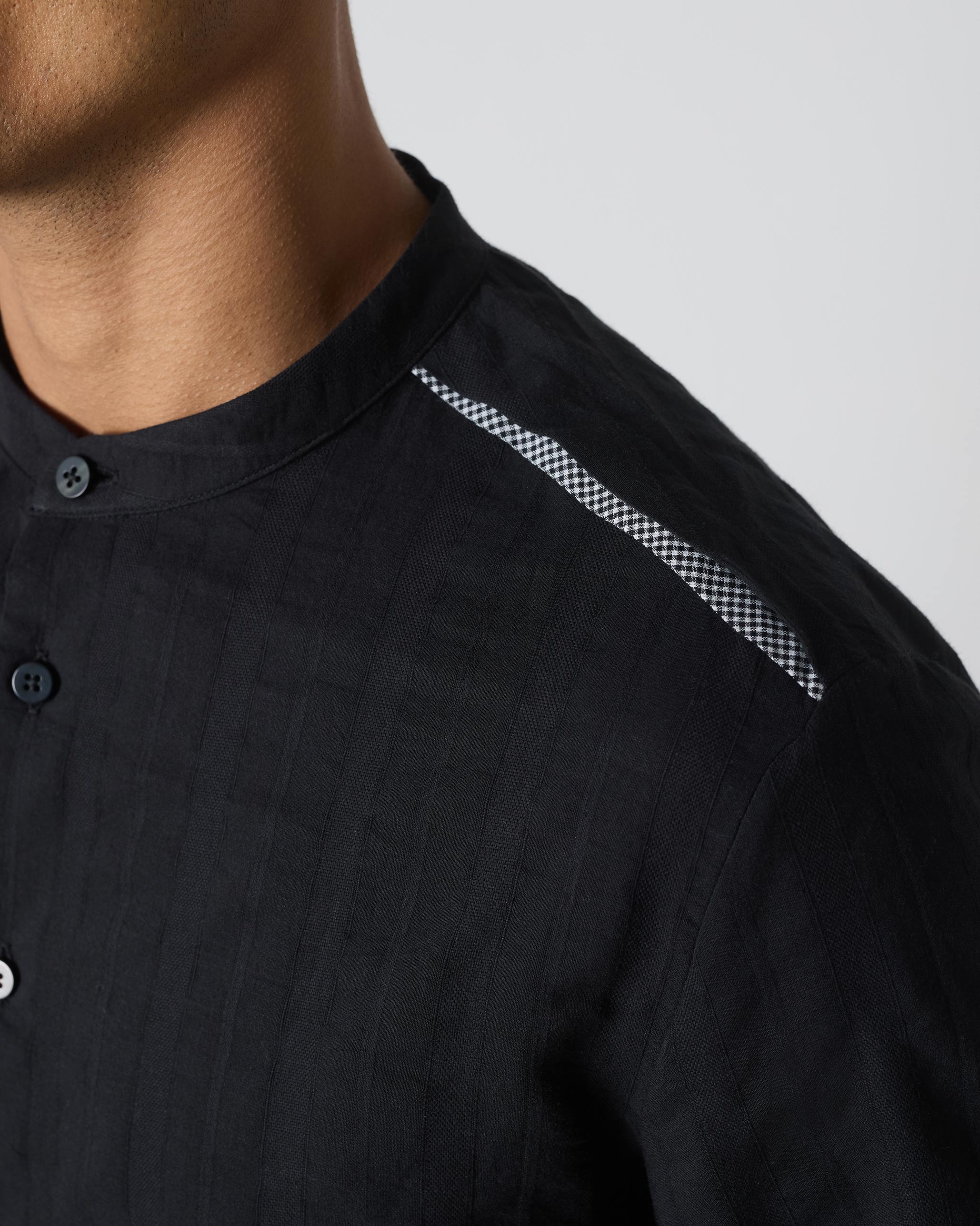 Varkala Shirt - Black Stripes