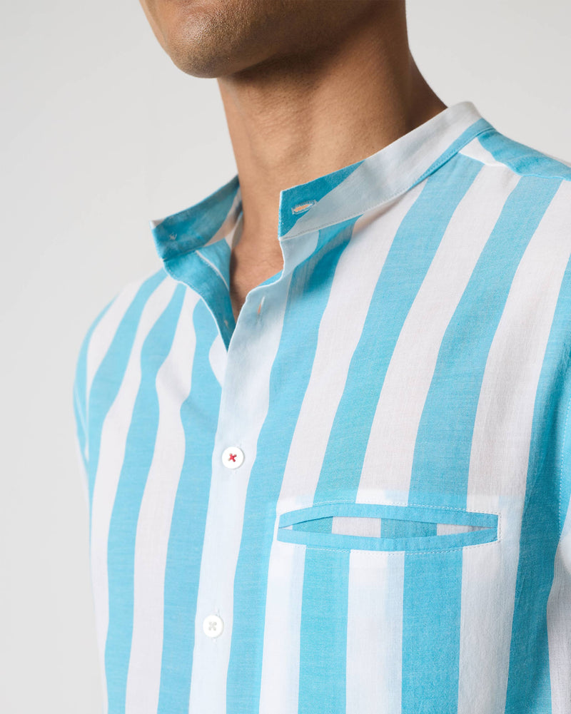 Slim Fit Shirt - Blue Stripes