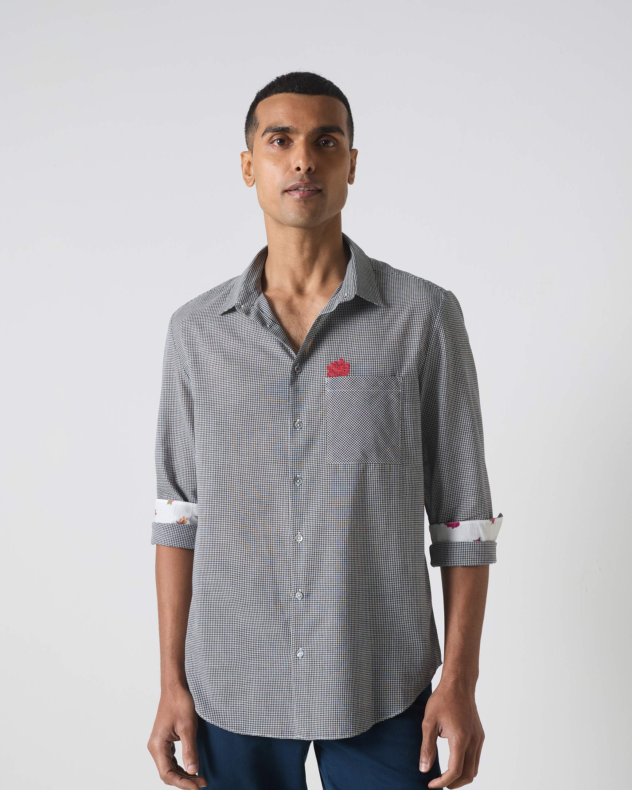 Musafir Pocket Shirt - Black Checks