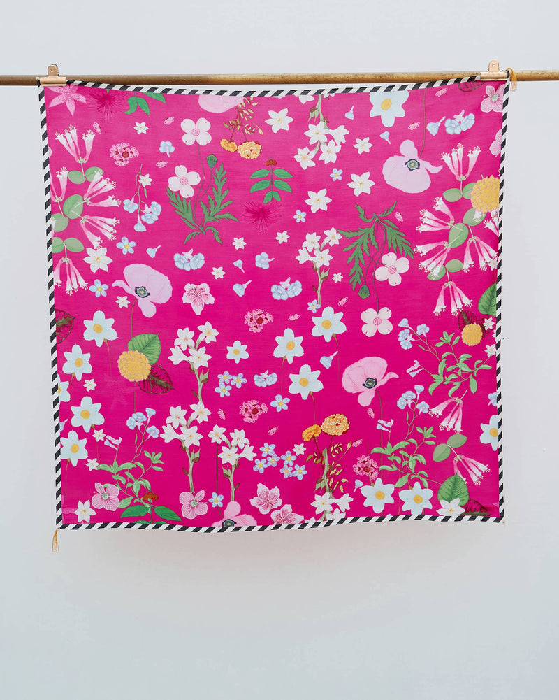 Wildflower Scarf - Fuchsia