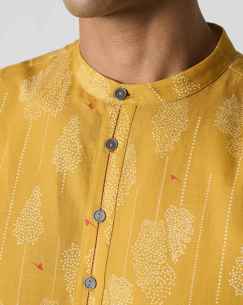 Astral Kurta - Ochre Print