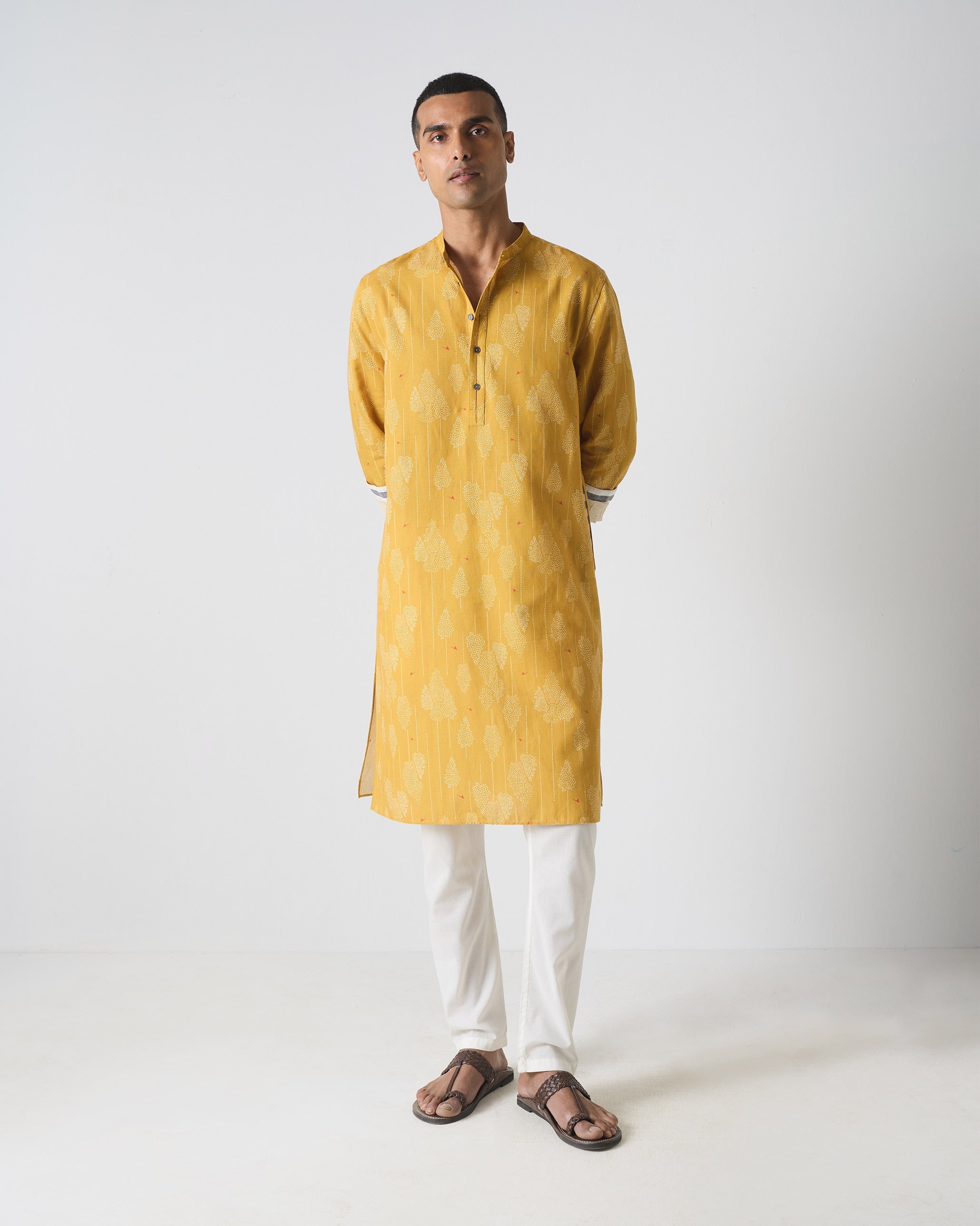 Astral Kurta - Ochre Print