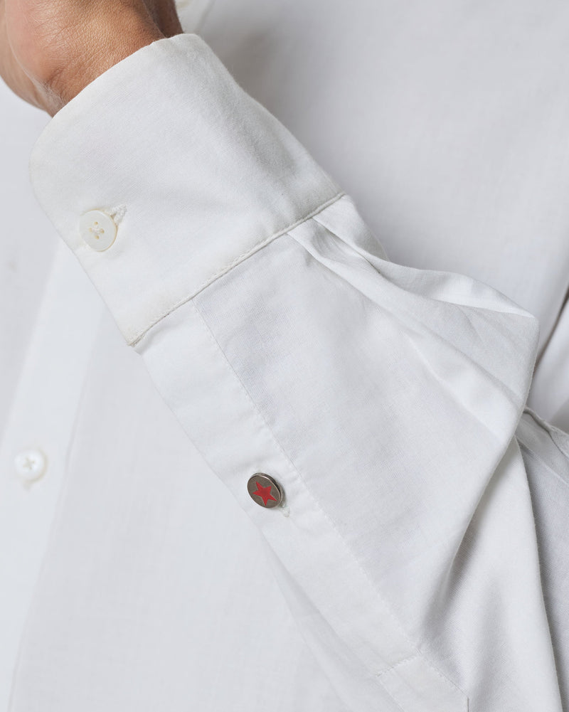 Classic Shirt - White Embroidered