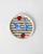 Striped Crane Dessert Plate