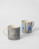Striped Crane Straight Mug - Set of 2