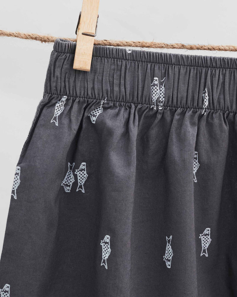 Mariner Boxer (Set of 2) - White & Charcoal