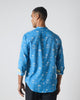 Nawab Shirt - Blue & White Print