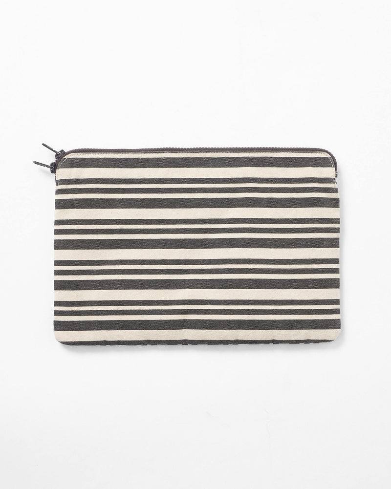 Berber Laptop Sleeve 15" - Charcoal Stripes