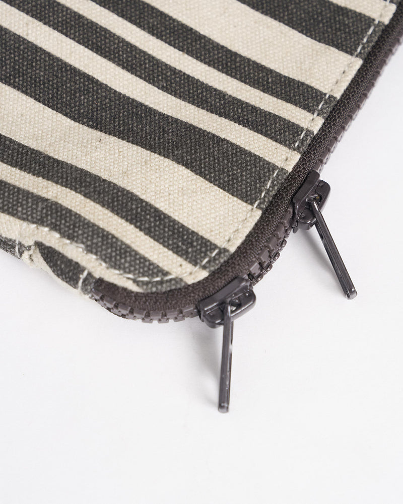 Berber Laptop Sleeve 13" - Charcoal Stripes