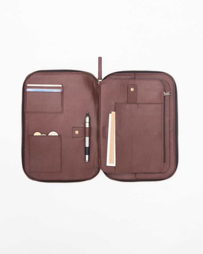 Tora Tech Organiser - Charcoal Stripes