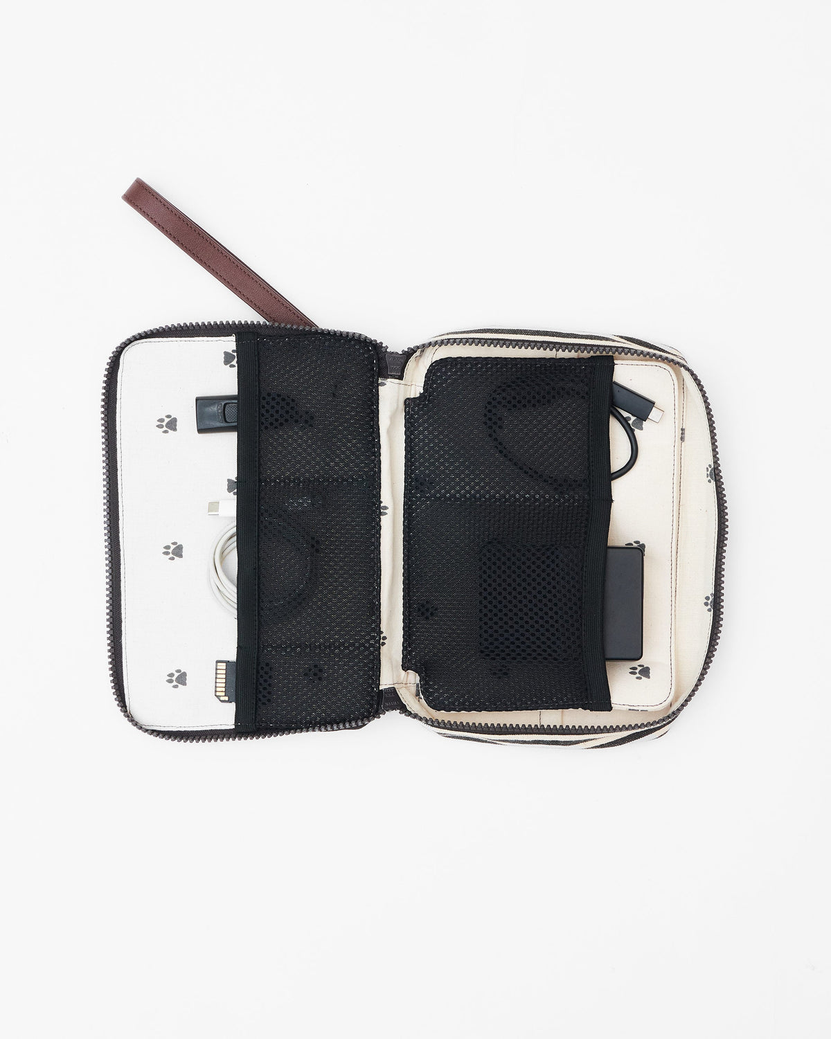Gadget Pouch - Charcoal Stripes