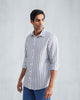 Classic Shirt - Charcoal & White Stripes