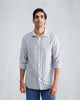 Classic Shirt - Charcoal & White Stripes