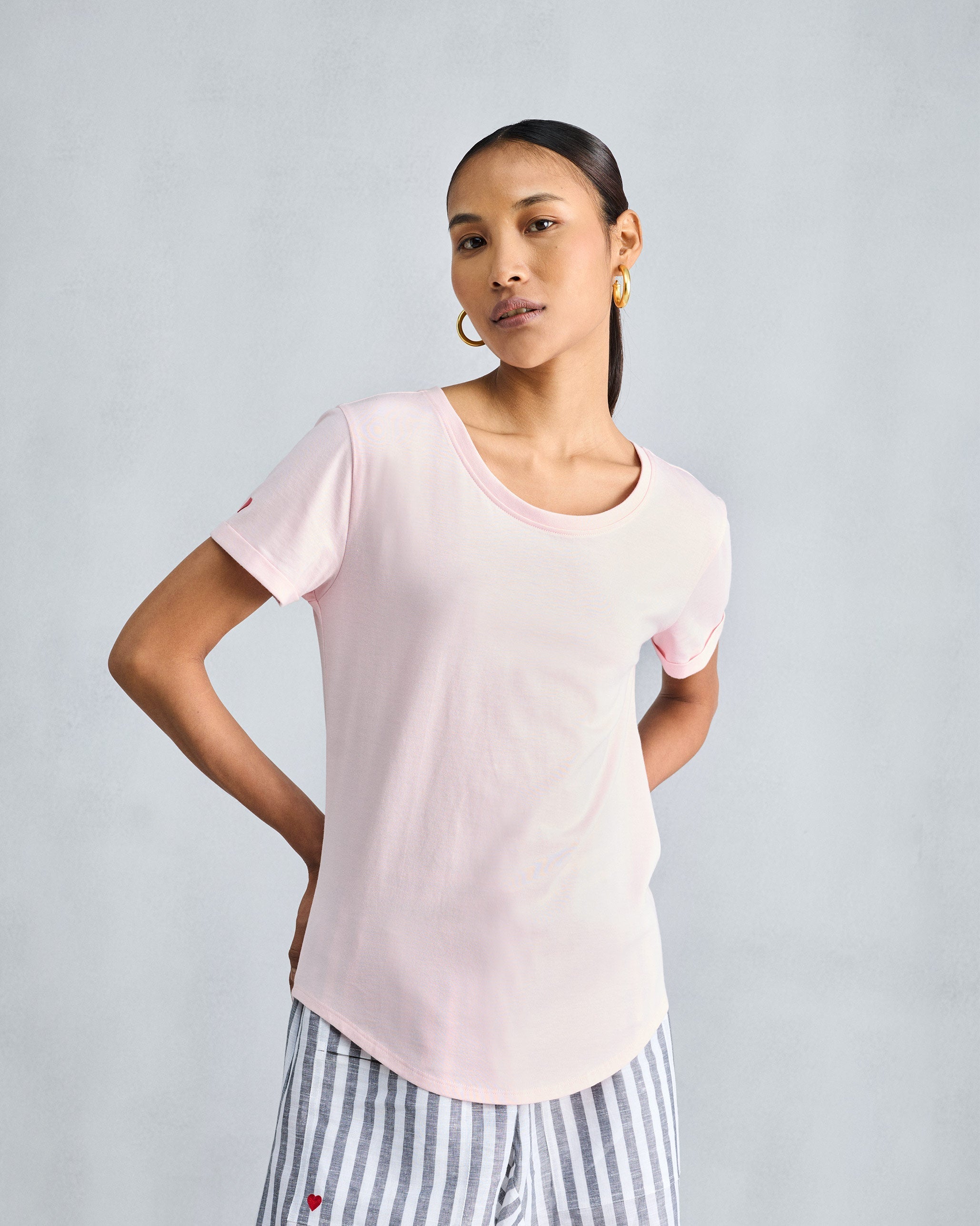 Basic T-Shirt - Blush Pink