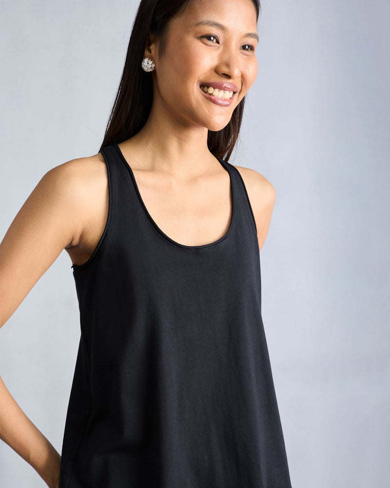 Ukiyo Racerback Tank - Black