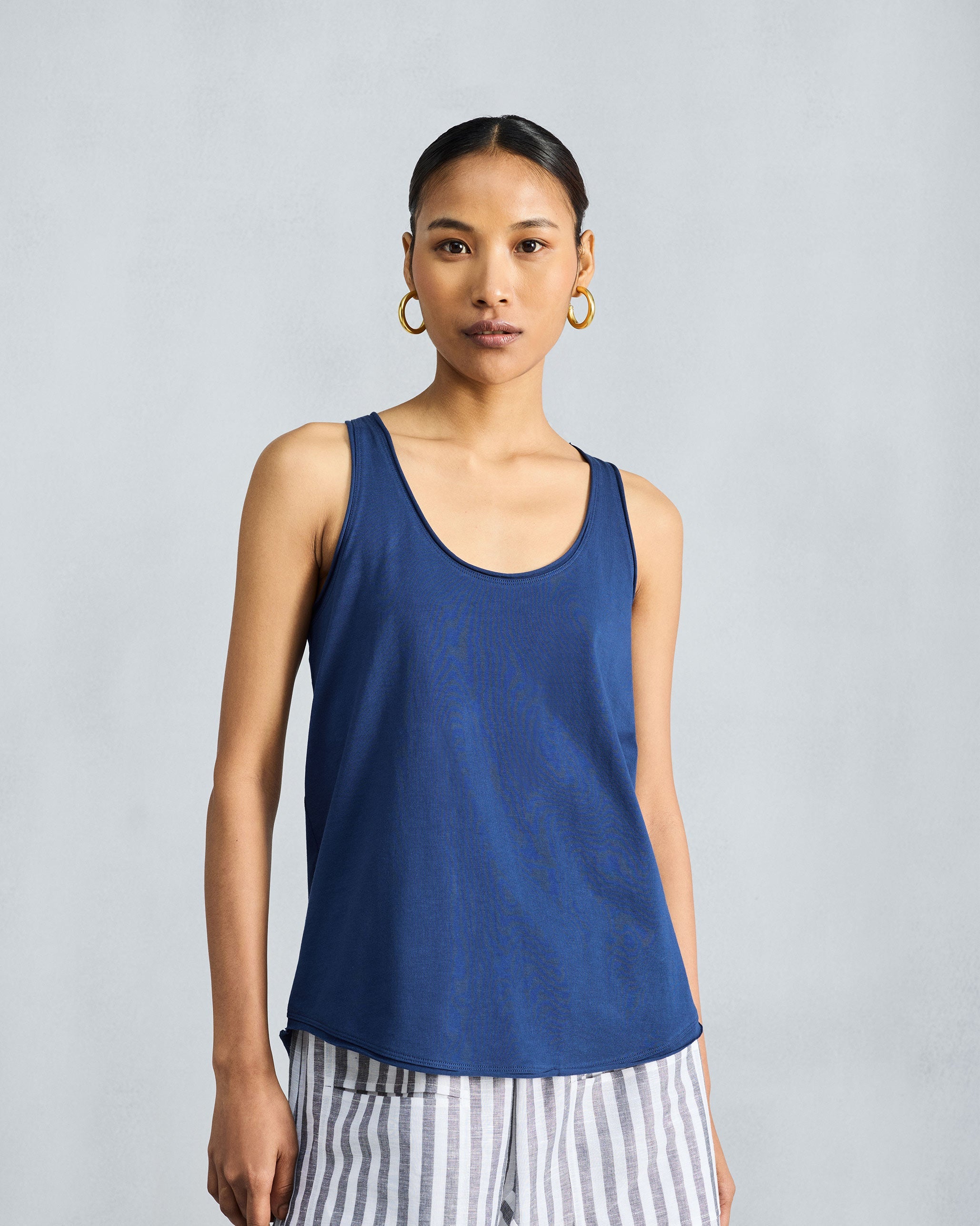 Ukiyo Racerback Tank - Navy