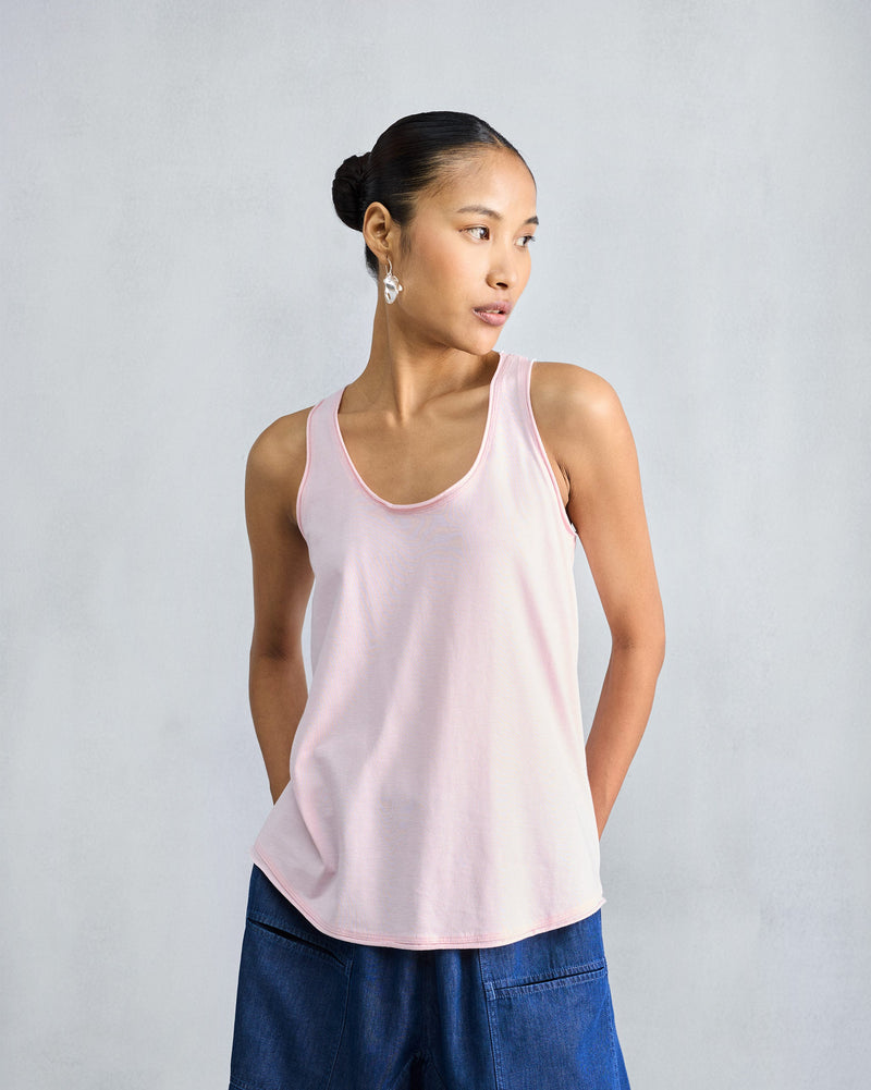 Ukiyo Racerback Tank - Light Pink