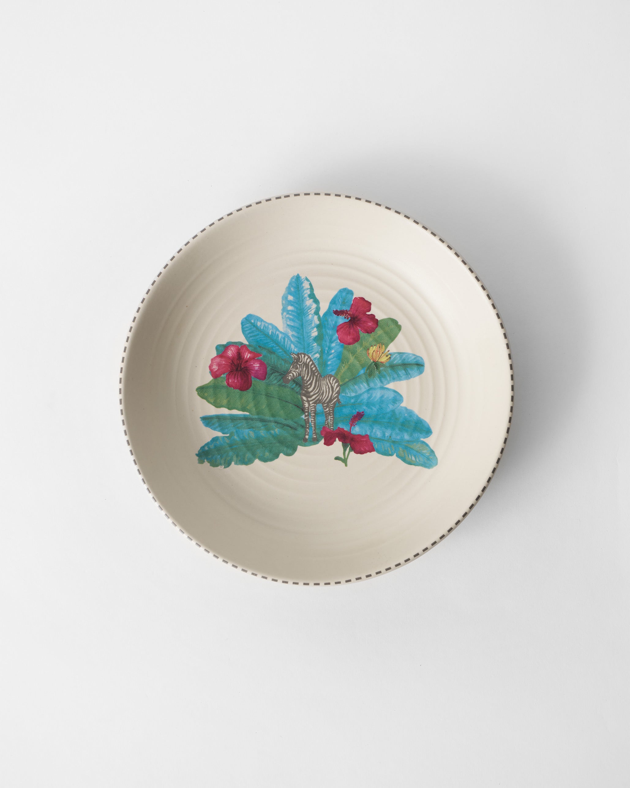 Zebra Lush Pasta Plate