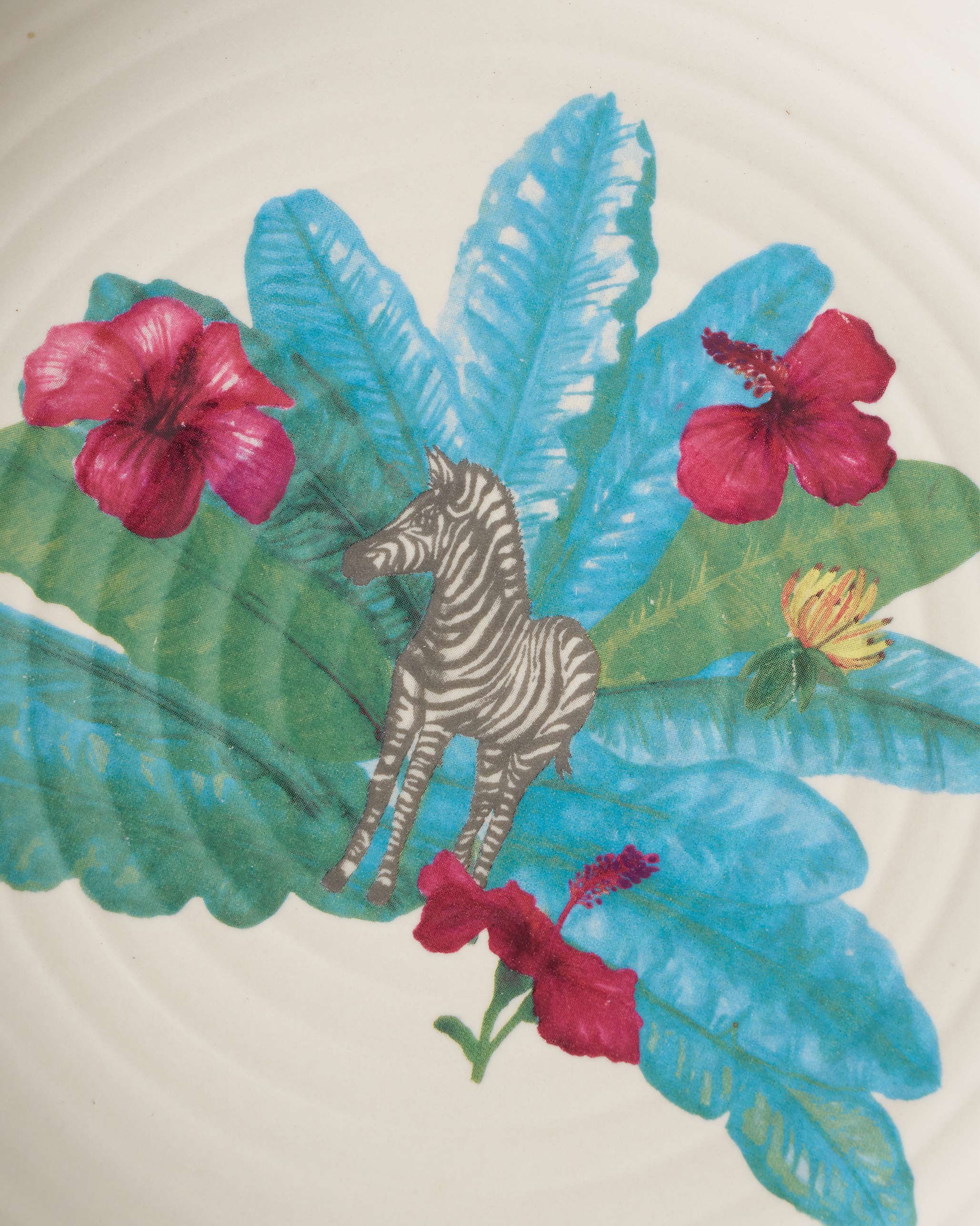 Zebra Lush Pasta Plate