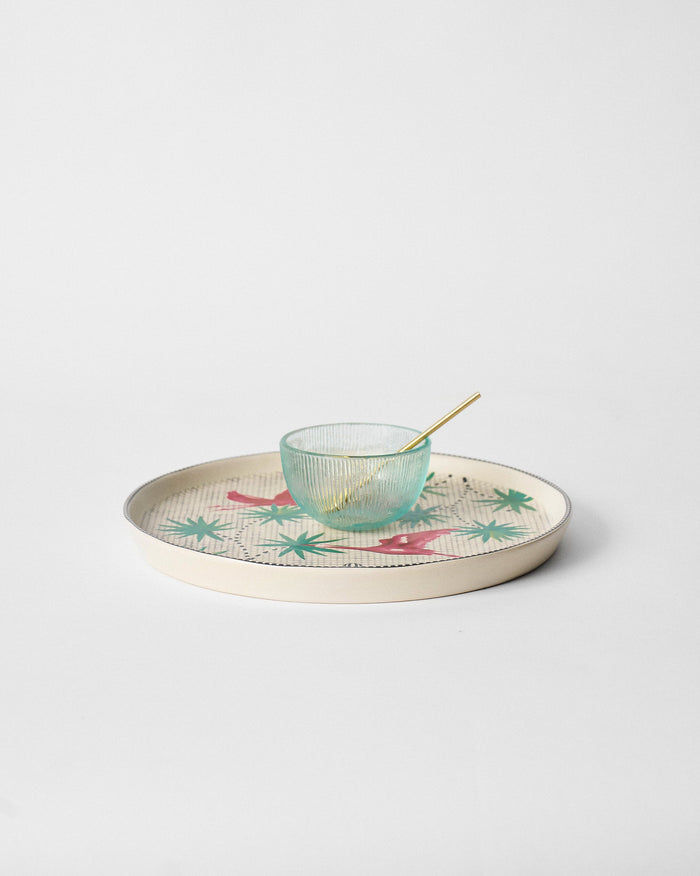 Flamingo Lush Chip & Dip Platter