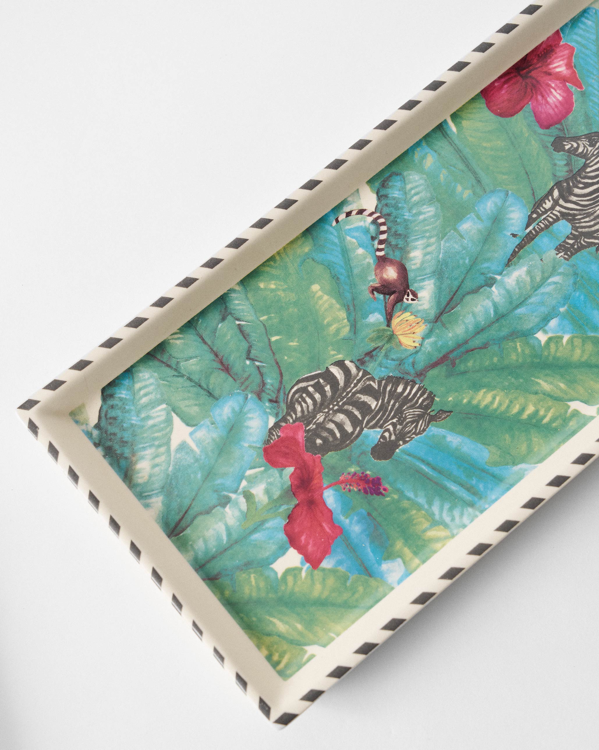 Zebra Lush Cookie Tray With Tong