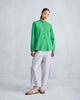 Mandarin Collar Top - Green