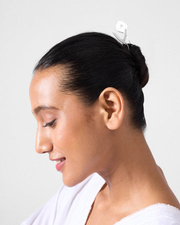 Teer Bun Pins Set of 2 - Silver