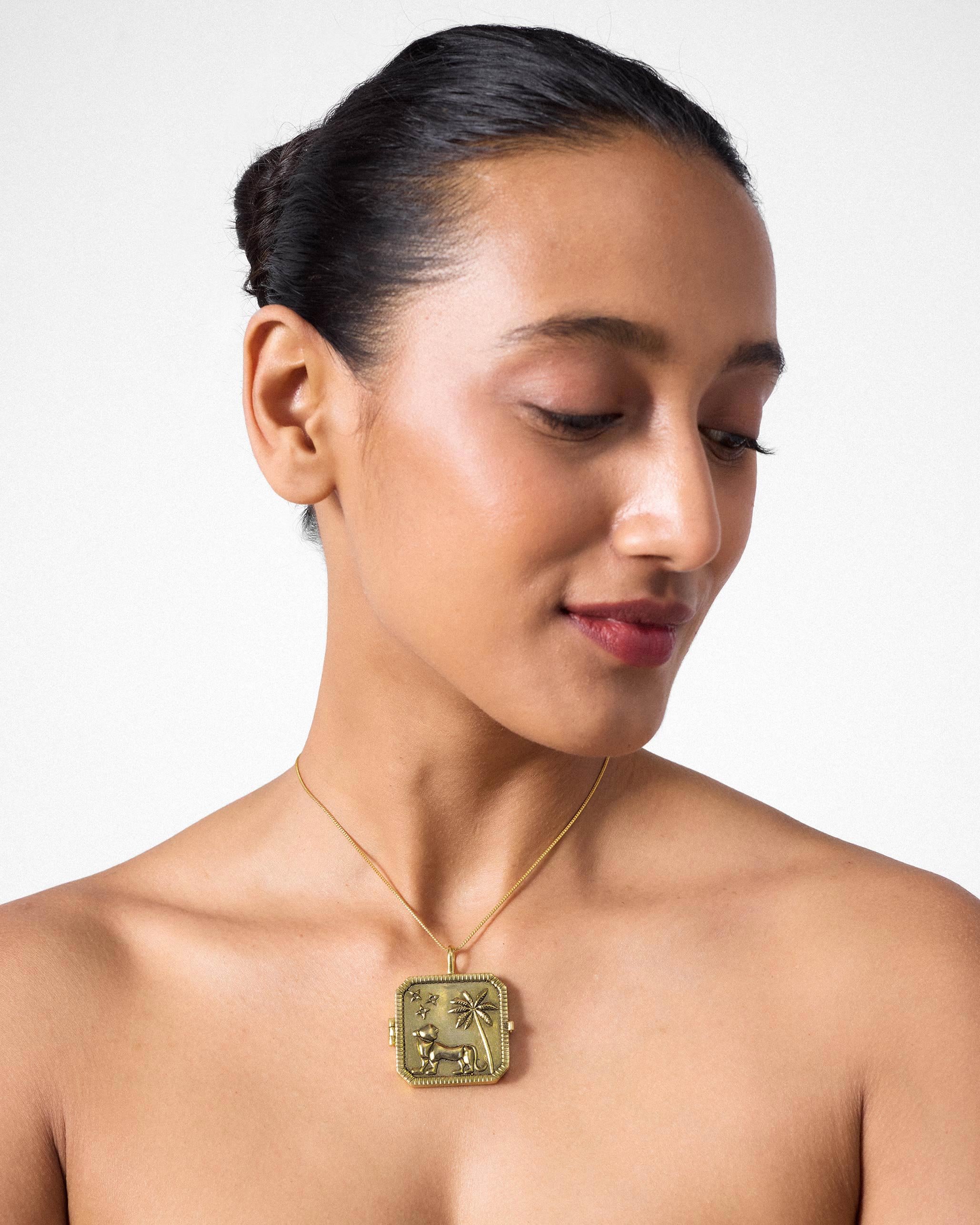 Sher Singh Locket - Gold