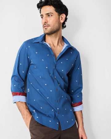 Hakuna Shirt - Navy & White Print
