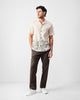 Mistari Shirt - Beige & Black Print