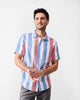 Half Sleeve Shirt Set (Embroidered & Striped)