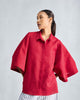 Drop Armhole Shirt - Red