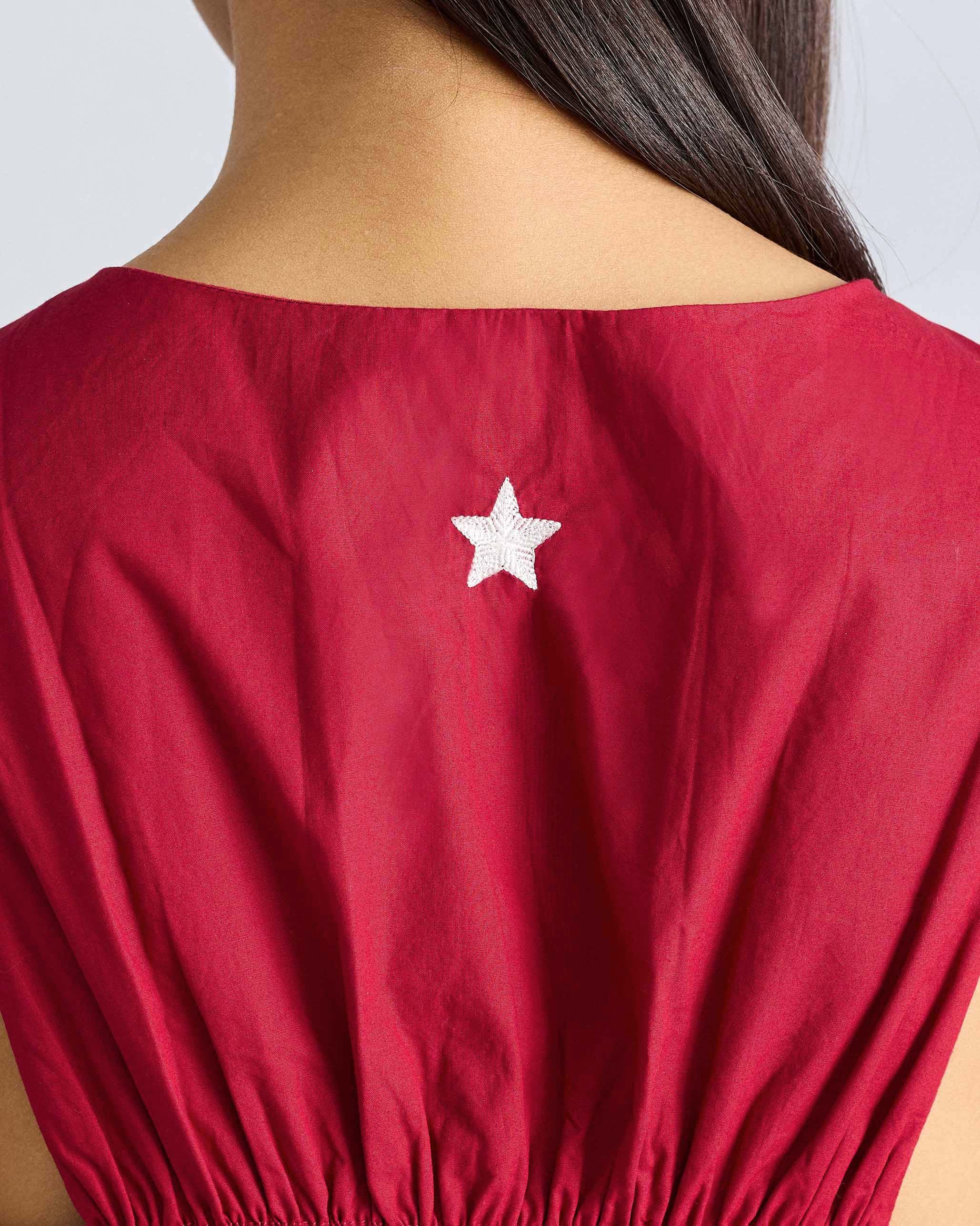 Short Racerback Dress - Red