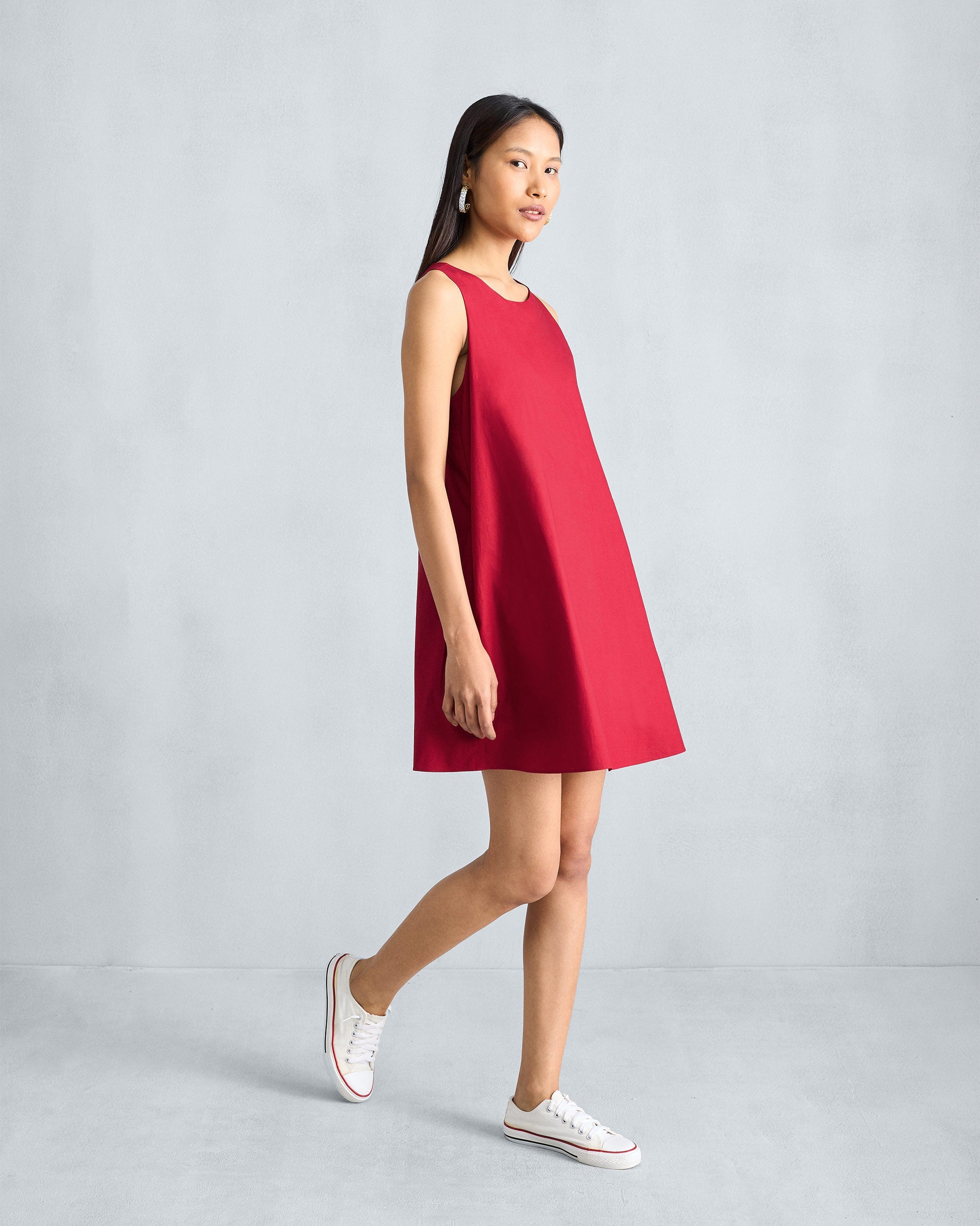 Short Racerback Dress - Red