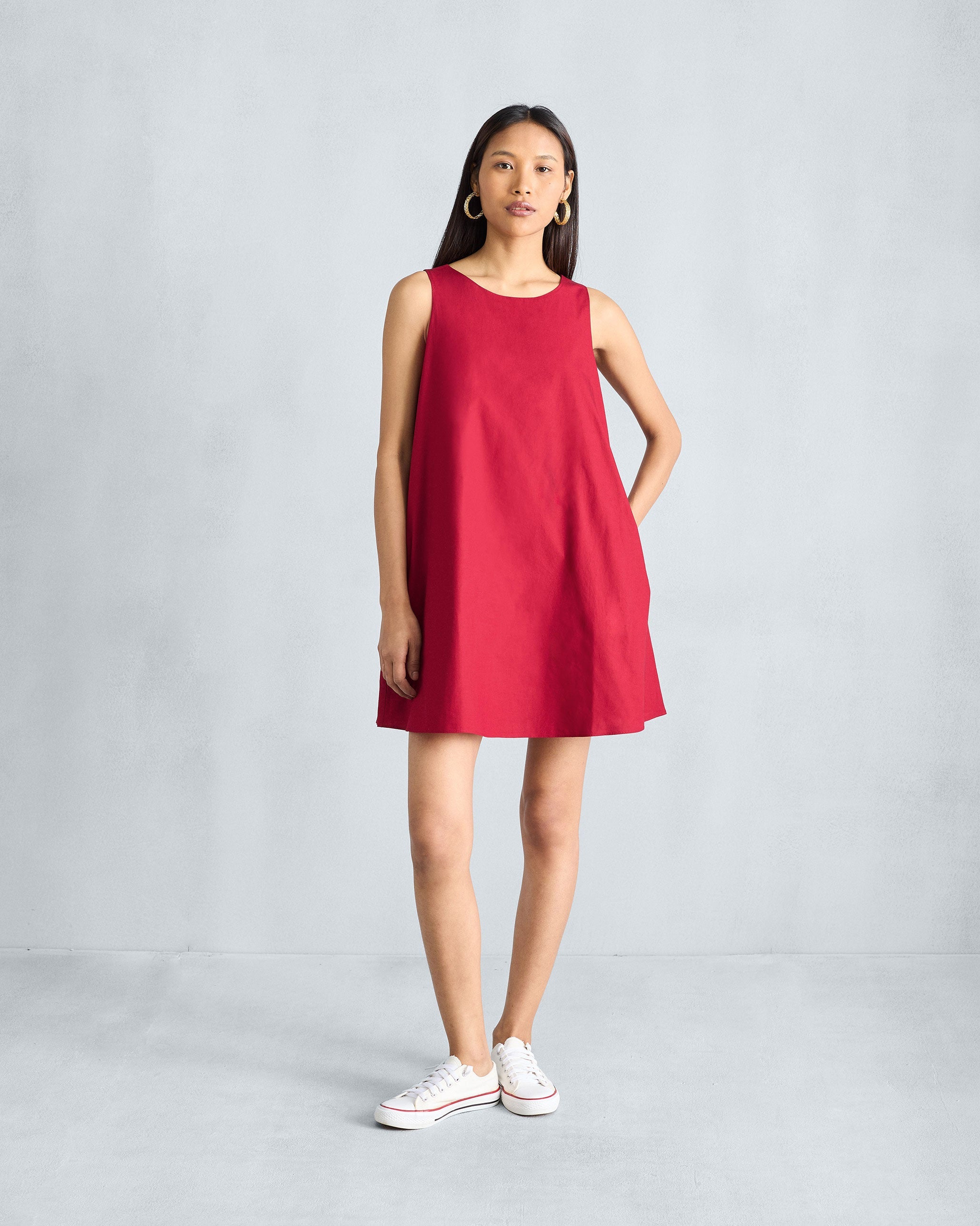 Short Racerback Dress - Red