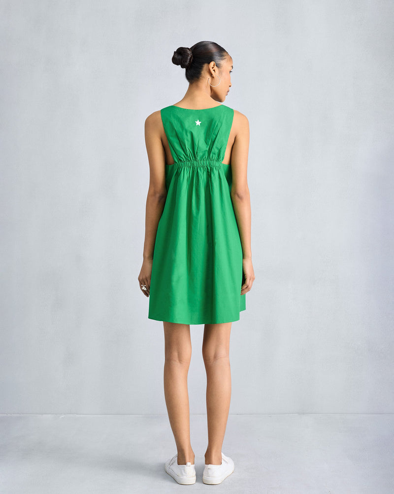 Short Racerback Dress - Green