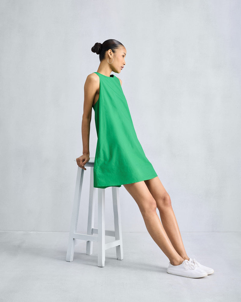 Short Racerback Dress - Green