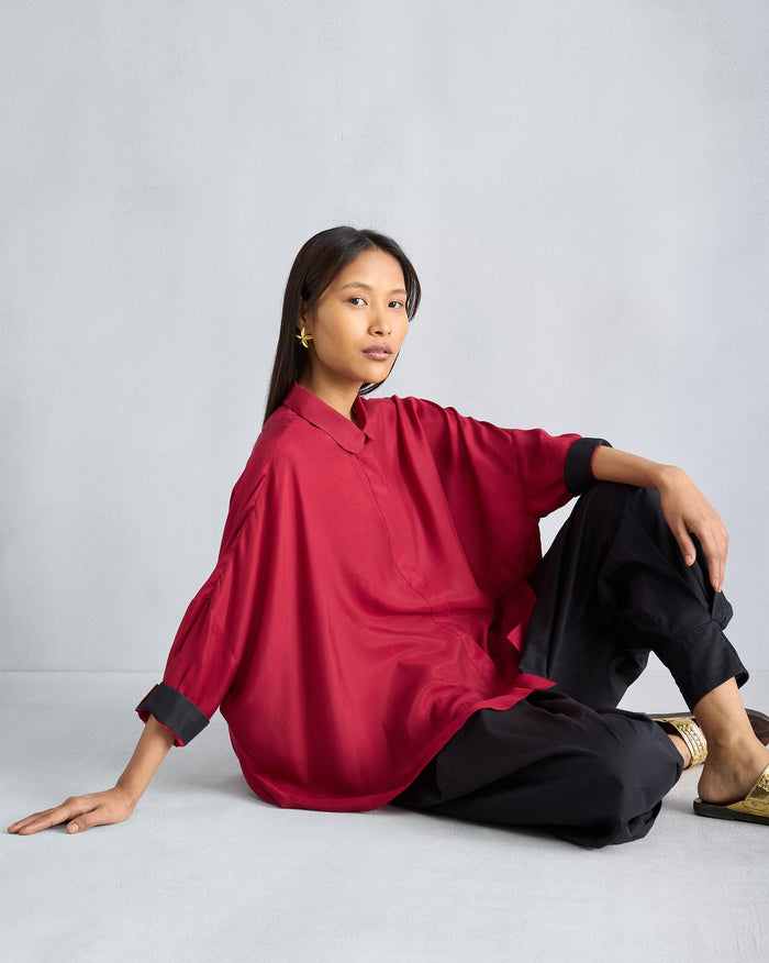 Boxy Shirt - Red