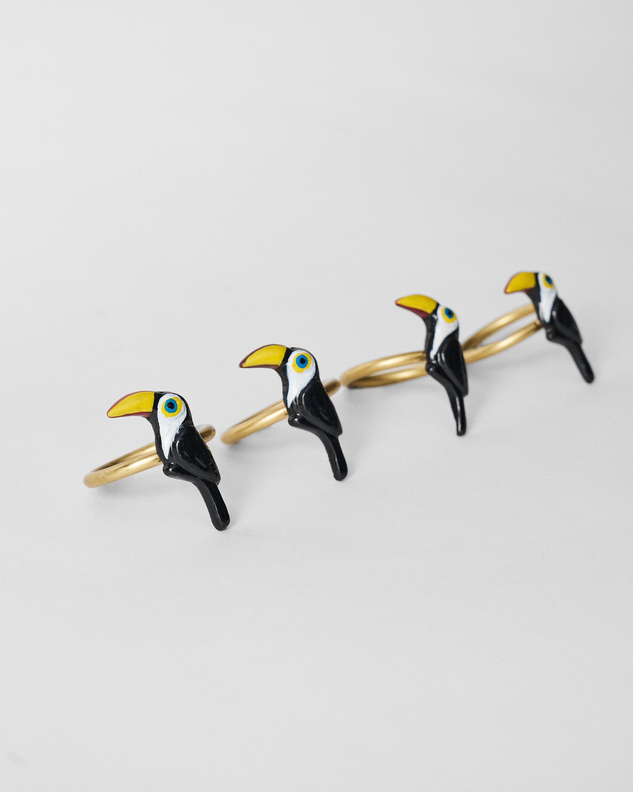 Toucan Napkin Ring - Set of 4