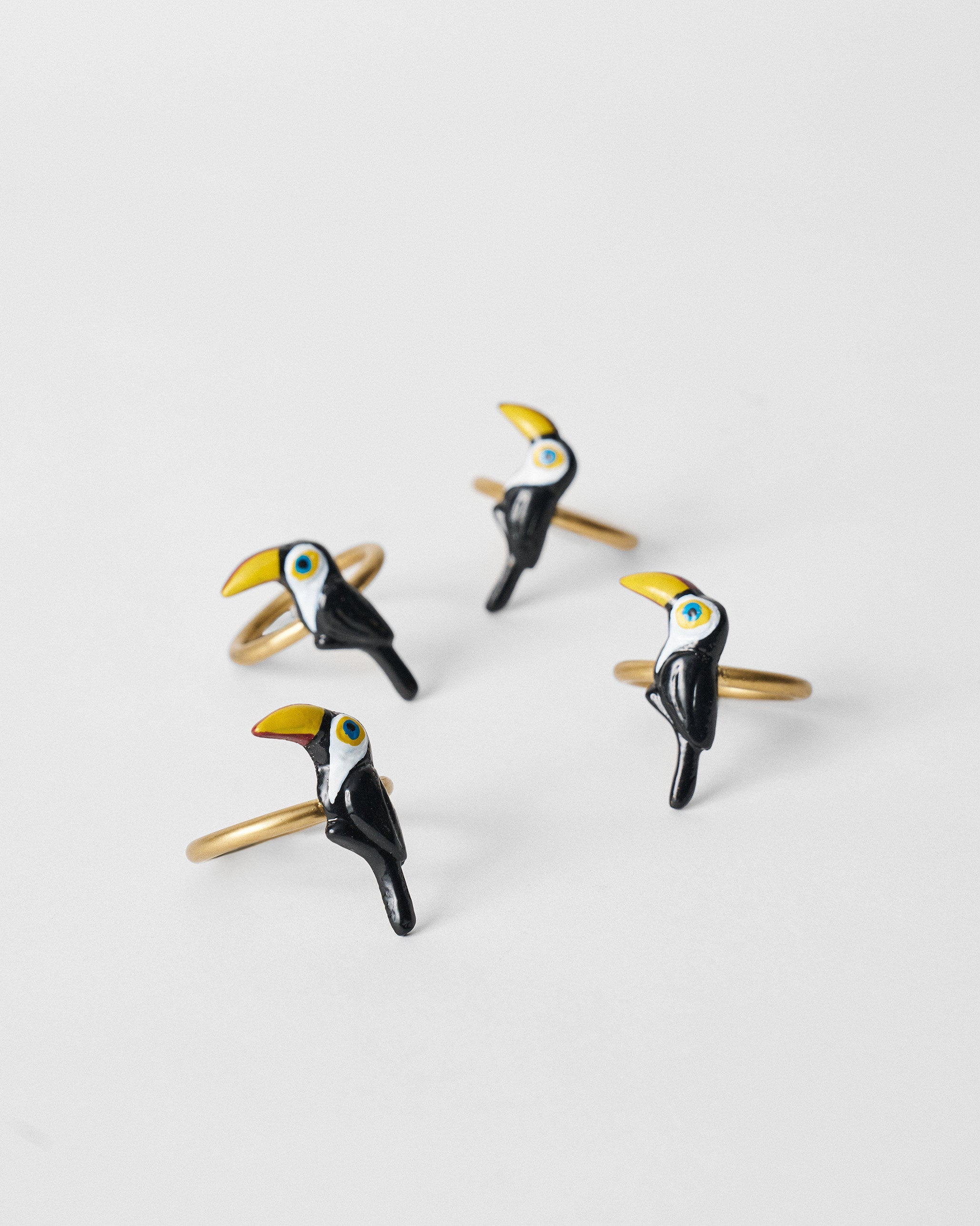 Toucan Napkin Ring - Set of 4