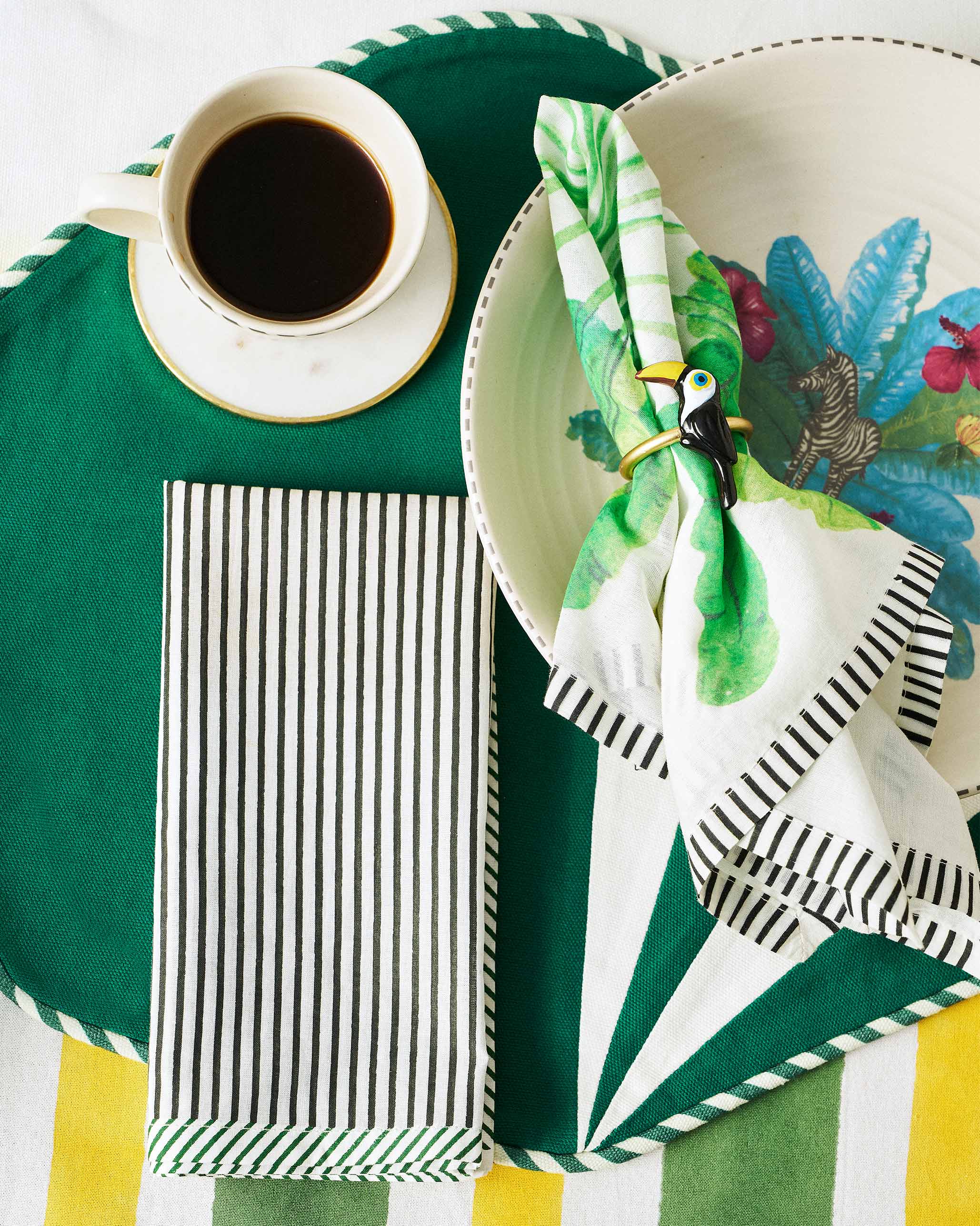 Toucan Napkin Ring - Set of 4