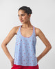 Moshi Racerback Top - Blue & Red Print
