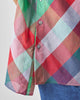 Kyoto Back Pleat Top - Multicolor Checks