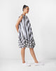 Yin Yan Dress - Charcoal & White Print