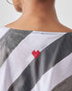 Yin Yan Dress - Charcoal & White Print