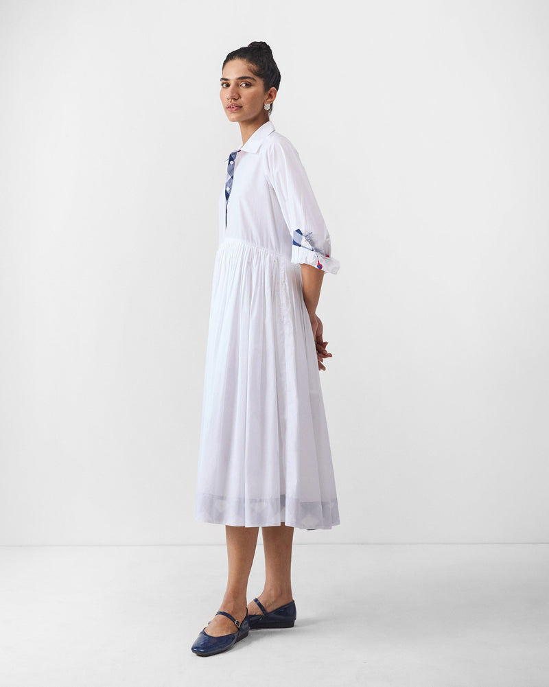 Puritsu Shirt Dress - White