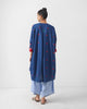 Lazy Sunday Tunic - Blue & Red Jamdani